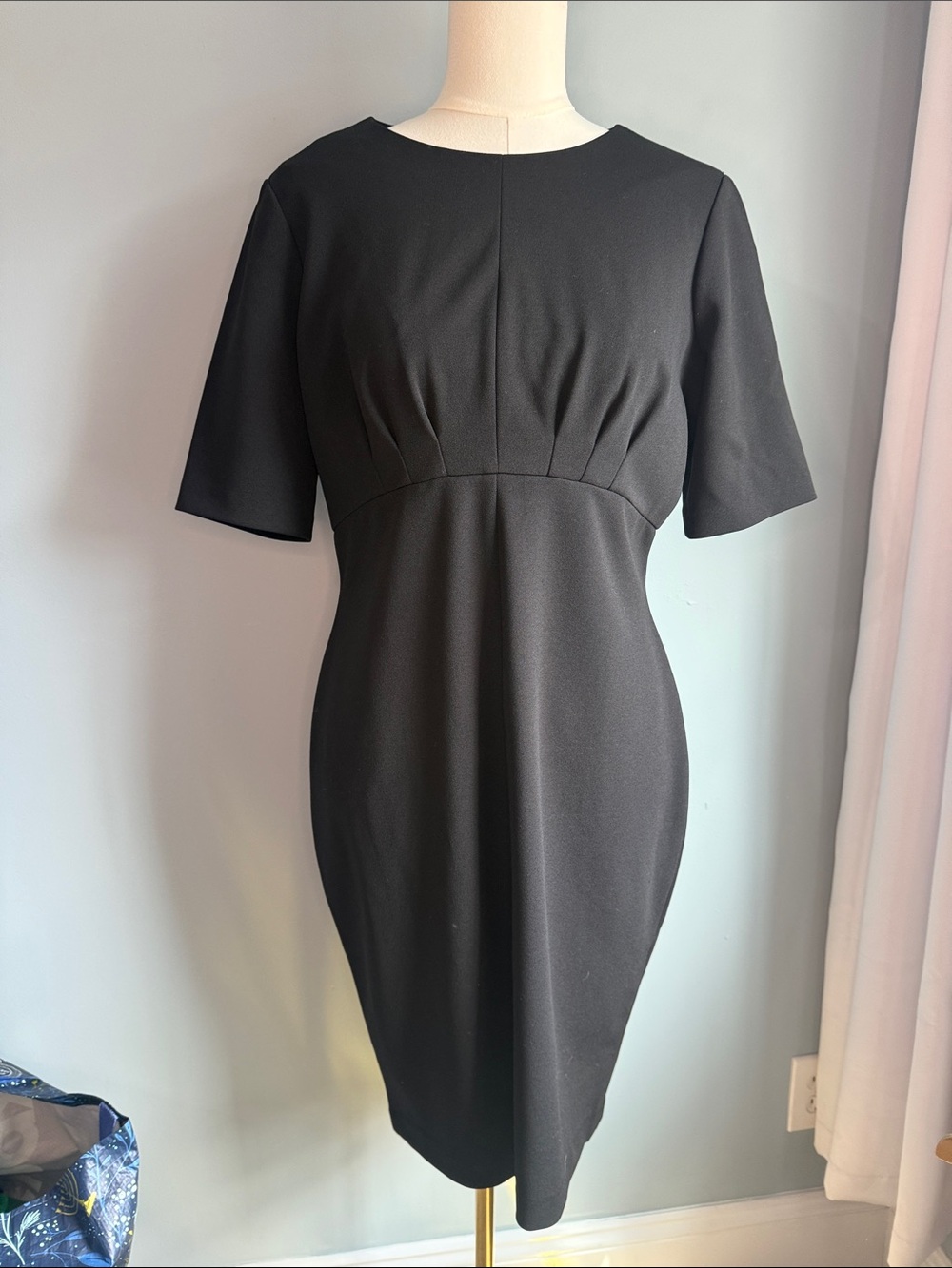 Calvin Klein Black Midi Sheath Dress